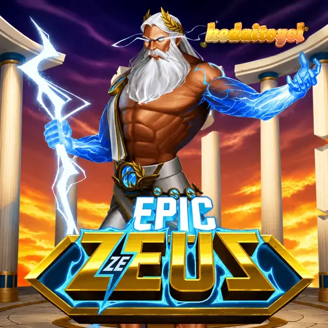 Tampilan visual grid permainan slot Epic Ze Zeus